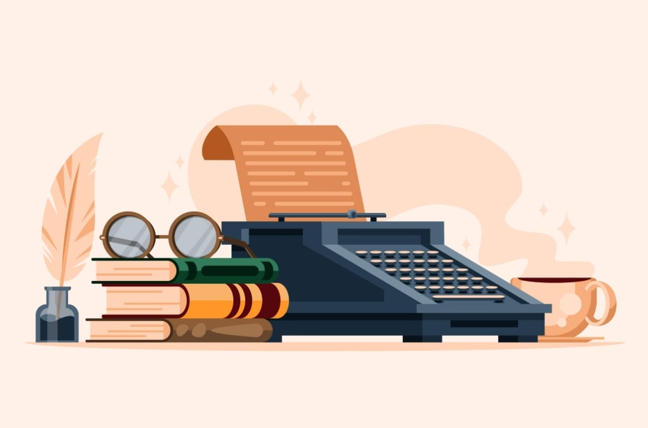 A typewriter